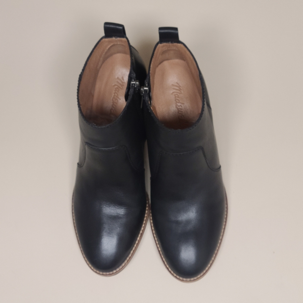 Madewell Brenner leather side zip ankle boots size 6 - Picture 4 of 12